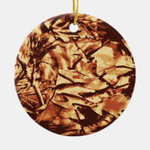 Ornamento De Cerâmica Brown Camo Camouflage dá presentes para caçadore