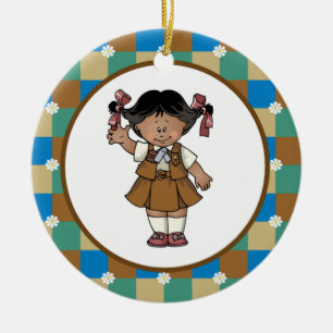 Ornamento De Cerâmica Brownie3