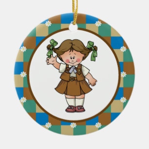 Ornamento De Cerâmica Brownie 1