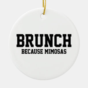 Ornamento De Cerâmica Brunch Porque Mimosas
