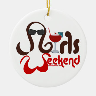 Ornamento De Cerâmica Brunettes em Bikinis - Diversão do Fim de Semana p
