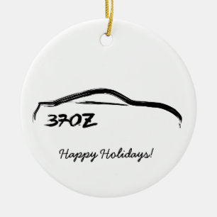 Ornamento De Cerâmica Brushstroke 370Z preto