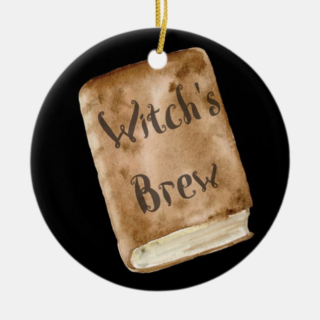 Ornamento De Cerâmica Bruxas Brew (Frente)