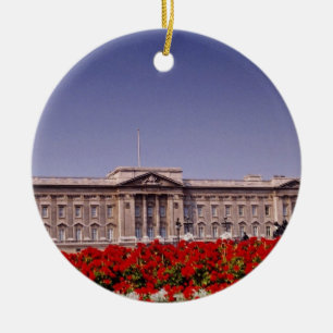 Ornamento De Cerâmica Buckingham Palace, flores de Londres, Inglaterra