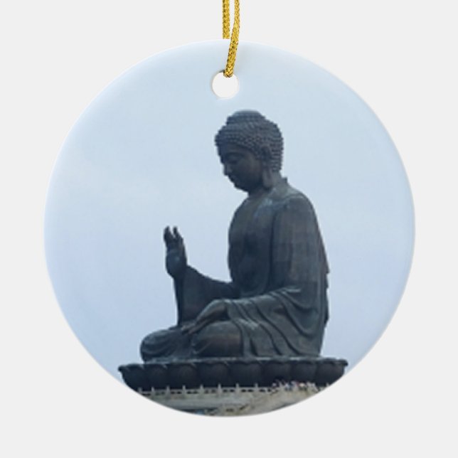 Ornamento De Cerâmica Buda (Frente)