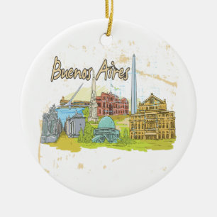 Ornamento De Cerâmica Buenos Aires