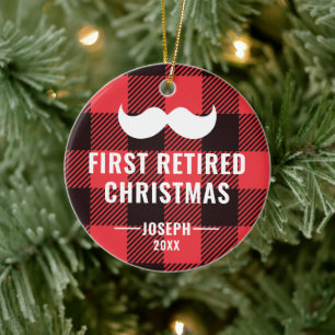 Ornamento De Cerâmica Buffalo Check Personalizado Presente de Reforma pa