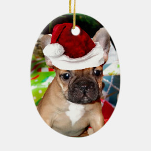 Ornamento De Cerâmica Buldogue francês