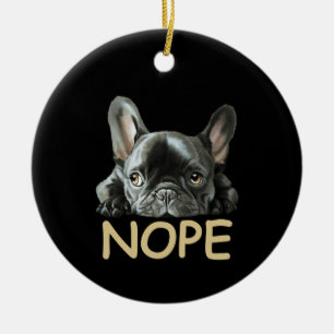 Ornamento De Cerâmica Buldogue Francês Presentes Franceses