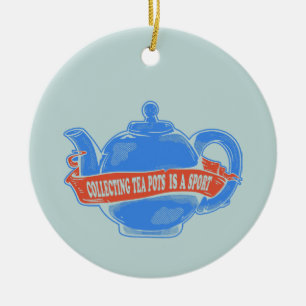 Ornamento De Cerâmica Bule de chá