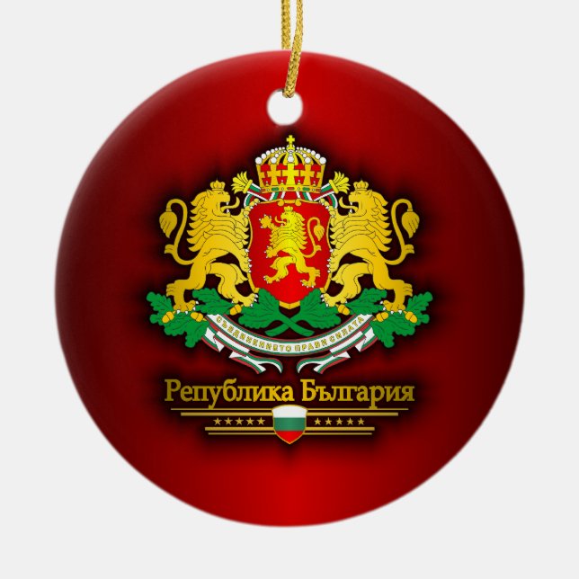 Ornamento De Cerâmica Bulgária COA (Frente)