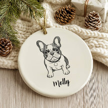 Bulldogue Francês Personalizado Natal Cachorro