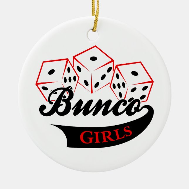 Ornamento De Cerâmica Bunco Girls (Frente)