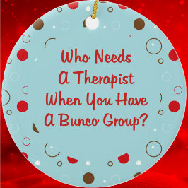 Ornamento De Cerâmica bunco que precisa de um terapeuta