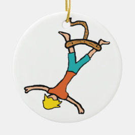 Ornamento De Cerâmica Bungee Jumping