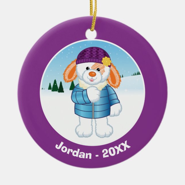 Ornamento De Cerâmica Bunny (Frente)