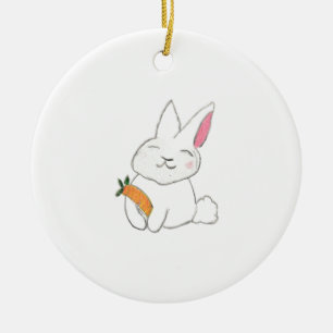 Ornamento De Cerâmica Bunny