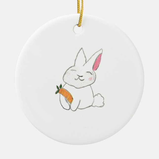 Ornamento De Cerâmica Bunny (Frente)