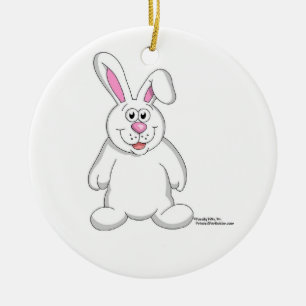 Ornamento De Cerâmica Bunny Rabbit