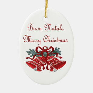 Ornamento De Cerâmica Buon Natale