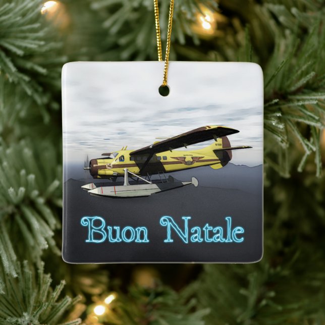 Ornamento De Cerâmica Buon Natale - de Havilland DH3-C Otter (Árvore)