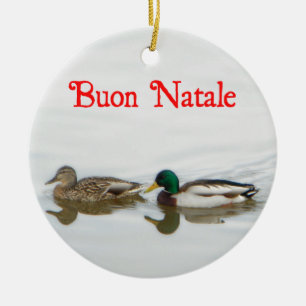 Ornamento De Cerâmica Buon Natale - Mallards