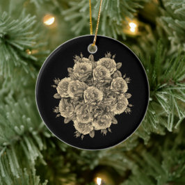 Ornamento De Cerâmica buquê de Rosen rosa Rosa - Rosenbouquet