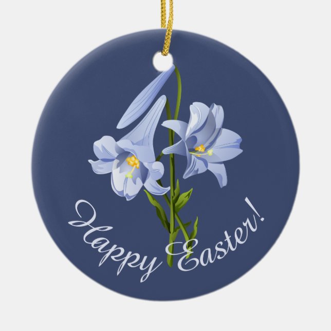 Ornamento De Cerâmica Buquê páscoa (Frente)