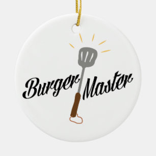 Ornamento De Cerâmica Burger Mestre