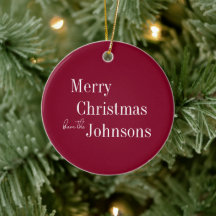 Burgundy Feliz Natal