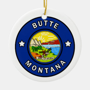 Ornamento De Cerâmica Butte Montana