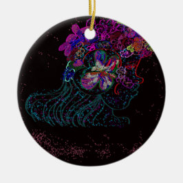 Ornamento De Cerâmica Butterfly Princess