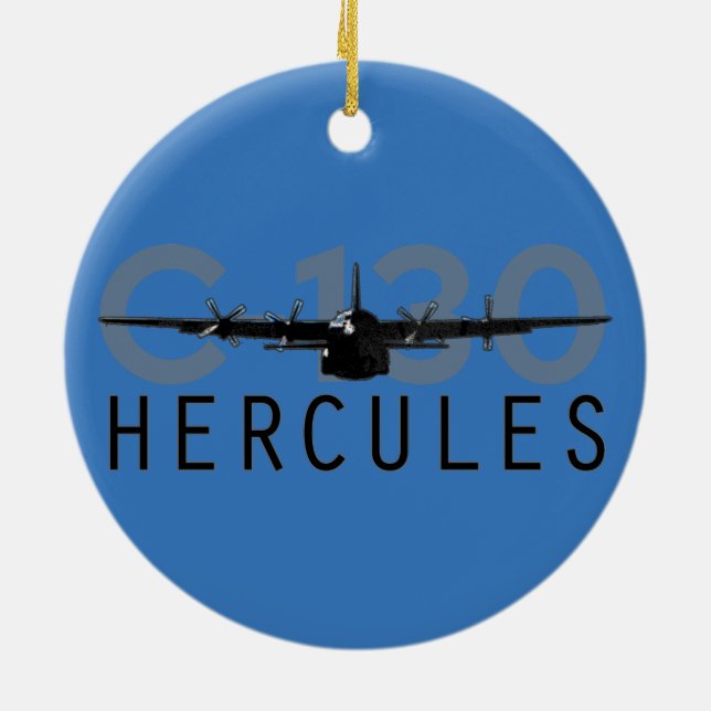 Ornamento De Cerâmica C-130 Hercules (Traseira)