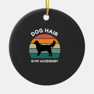 Ornamento De Cerâmica Cabelo de Cachorro é Meu Acessório - Design Divert