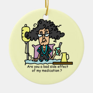 Ornamento De Cerâmica Cabelo escuro do efeito secundário da