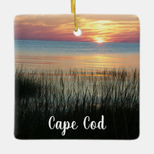 Cabo Cod, Mães, Natal Sunset para Oceano de Praia