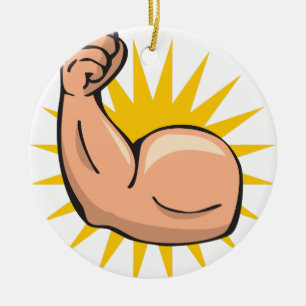 Ornamento De Cerâmica Cabo flexível do braço forte