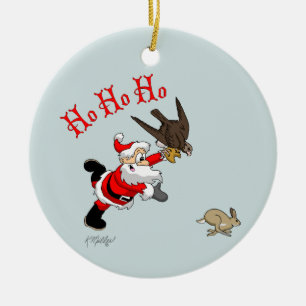 Ornamento De Cerâmica Caça ao Papai Noel