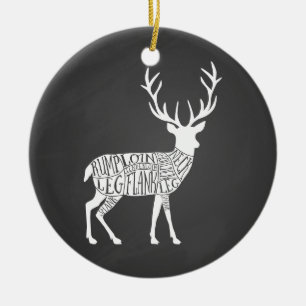 Ornamento De Cerâmica caça aos animais de caça aos animais de caça aos v