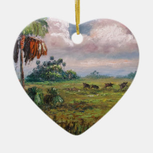 Ornamento De Cerâmica Caça do javali