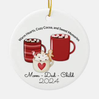 Ornamento De Cerâmica Cacau para Três