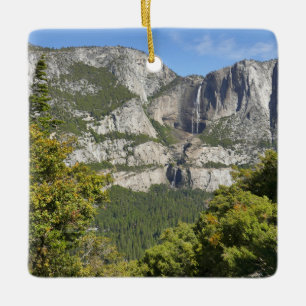 Ornamento De Cerâmica Cachoeira de Yosemite pela Trilha de Quatro Milhas