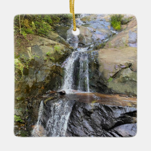 Ornamento De Cerâmica Cachoeira Serenidade Silvervale