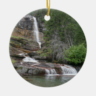 Ornamento De Cerâmica Cachoeira Virginia II no Parque Nacional Glacier