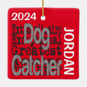 Ornamento De Cerâmica Cachorro Caçador Extraordinário PERSONALIZADO