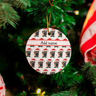 Ornamento De Cerâmica Cachorro da Raça Mastiff Inglês Natal