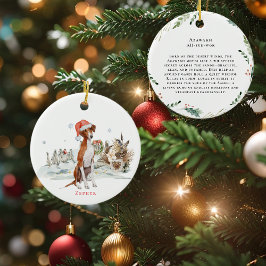 Ornamento De Cerâmica Cachorro de Aquarela Azawakh | Monograma