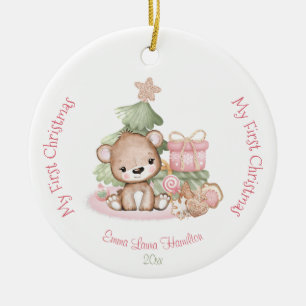 Ornamento De Cerâmica Cachorro de primeira peça cerâmica de natal