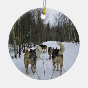 Ornamento De Cerâmica Cachorro Dormindo em Quebec, Canadá