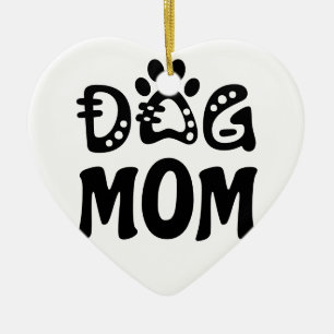 Ornamento De Cerâmica Cachorro Mãe